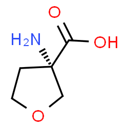 ChemSpider 2D Image | (3S)-3-AMINOOXOLANE-3-CARBOXYLIC ACID | C5H9NO3