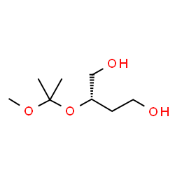 ChemSpider 2D Image | (2S)-2-[(2-Methoxy-2-propanyl)oxy]-1,4-butanediol | C8H18O4