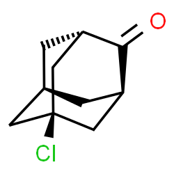 ChemSpider 2D Image | (1R,3S,5s,7s)-5-Chloro-2-adamantanone | C10H13ClO