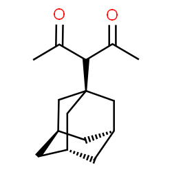ChemSpider 2D Image | 3-[(3s,5s,7s)-Adamantan-1-yl]-2,4-pentanedione | C15H22O2