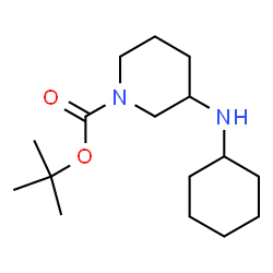 ChemSpider 2D Image | 1-BOC-3-CYCLOHEXYLAMINO-PIPERIDINE | C16H30N2O2
