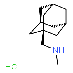 ChemSpider 2D Image | 1-[(3s,5s,7s)-Adamantan-1-yl]-N-methylmethanamine hydrochloride (1:1) | C12H22ClN