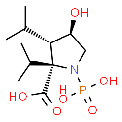 ChemSpider 2D Image | (3S,4R)-4-Hydroxy-2,3-diisopropyl-1-phosphono-L-proline | C11H22NO6P