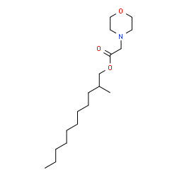 ChemSpider 2D Image | 2-Methylundecyl 4-morpholinylacetate | C18H35NO3