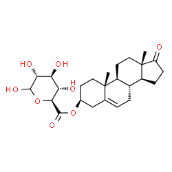 ChemSpider 2D Image | (3beta)-17-Oxoandrost-5-en-3-yl D-glucopyranuronate | C25H36O8