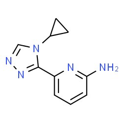 ChemSpider 2D Image | 6-(4-Cyclopropyl-4H-1,2,4-triazol-3-yl)-2-pyridinamine | C10H11N5