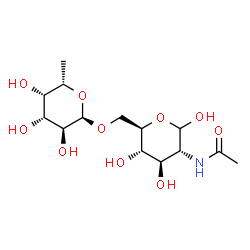 ChemSpider 2D Image | alpha-L-Fucp-(1->6)-D-GlcpNAc | C14H25NO10