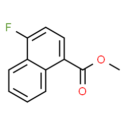 ChemSpider 2D Image | Methyl 4-fluoro-1-naphthoate | C12H9FO2