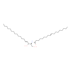 ChemSpider 2D Image | (9E)-N-[(2S,4E)-1,3-Dihydroxy-4-octadecen-2-yl]-9-octadecenamide | C36H69NO3