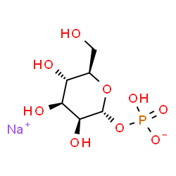 ChemSpider 2D Image | a-D-Mannose-1-phosphate sodium salt | C6H12NaO9P