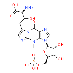ChemSpider 2D Image | 7-(2-hydroxy-3-amino-3-carboxypropyl)wyosine 5'-monophosphate | C18H25N6O11P