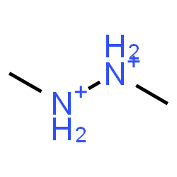 ChemSpider 2D Image | 1,2-Dimethyldiazanediium | C2H10N2
