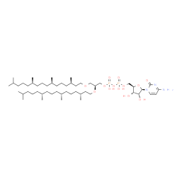 ChemSpider 2D Image | CDP-2,3-bis-(O-phytanyl)-sn-glycerol | C52H101N3O13P2
