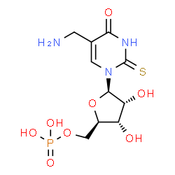 ChemSpider 2D Image | 5-aminomethyl-2-thiouridine 5'-monophosphate | C10H16N3O8PS