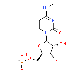 ChemSpider 2D Image | N(4)-methylcytidine 5'-monophosphate | C10H16N3O8P