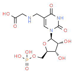 ChemSpider 2D Image | 5-carboxymethylaminomethyluridine 5'-monophosphate | C12H18N3O11P