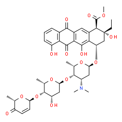 ChemSpider 2D Image | aclacinomycin Y | C42H51NO15