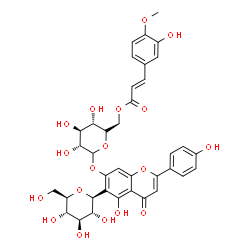 ChemSpider 2D Image | isovitexin 7-O-[isoferuloyl]-glucoside | C37H38O18