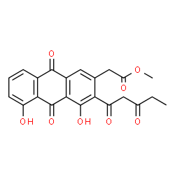 ChemSpider 2D Image | methyl aklanonate | C22H18O8