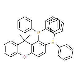 ChemSpider 2D Image | (9,9-Dimethyl-9H-xanthene-1,2-diyl)bis(diphenylphosphine) | C39H32OP2