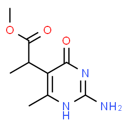 ChemSpider 2D Image | Methyl 2-(2-amino-6-methyl-4-oxo-1,4-dihydro-5-pyrimidinyl)propanoate | C9H13N3O3