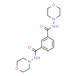ChemSpider 2D Image | N,N'-Di(4-morpholinyl)isophthalamide | C16H22N4O4