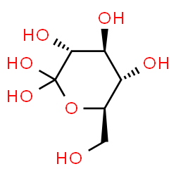 ChemSpider 2D Image | (3R,4S,5S,6R)-6-(Hydroxymethyl)tetrahydro-2H-pyran-2,2,3,4,5-pentol | C6H12O7