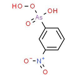 ChemSpider 2D Image | hydroperoxy-(3-nitrophenyl)arsinic acid | C6H6AsNO6