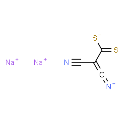 ChemSpider 2D Image | Disodium 3-azanidylidene-2-cyano-2-propene(dithioate) | C4N2Na2S2