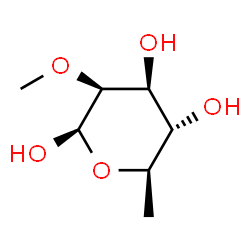 ChemSpider 2D Image | 6-Deoxy-2-O-methyl-beta-D-mannopyranose | C7H14O5
