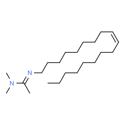 ChemSpider 2D Image | (1E)-N,N-Dimethyl-N'-[(9Z)-9-octadecen-1-yl]ethanimidamide | C22H44N2
