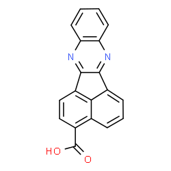 ChemSpider 2D Image | Acenaphtho[1,2-b]quinoxaline-3-carboxylic acid | C19H10N2O2