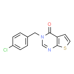 ChemSpider 2D Image | 3-(4-Chlorobenzyl)thieno[2,3-d]pyrimidin-4(3H)-one | C13H9ClN2OS
