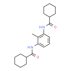 ChemSpider 2D Image | N,N'-(2-Methyl-1,3-phenylene)dicyclohexanecarboxamide | C21H30N2O2
