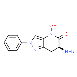 ChemSpider 2D Image | (6S)-6-Amino-4-hydroxy-2-phenyl-2,4,6,7-tetrahydro-5H-pyrazolo[4,3-b]pyridin-5-one | C12H12N4O2