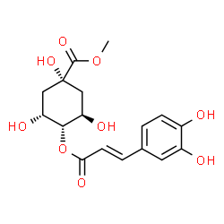 ChemSpider 2D Image | 4-O-E-caffeoylquinic acid methyl ester | C17H20O9