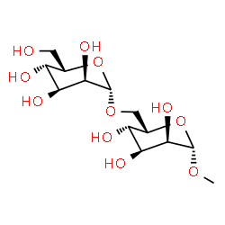 ChemSpider 2D Image | Methyl 6-O-beta-L-idopyranosyl-beta-L-idopyranoside | C13H24O11