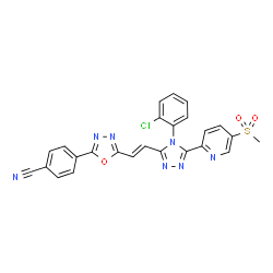ChemSpider 2D Image | G007-LK | C25H16ClN7O3S