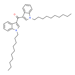 ChemSpider 2D Image | Bis(1-decyl-1H-indol-3-yl)methanone | C37H52N2O