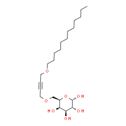 ChemSpider 2D Image | 6-O-[4-(Dodecyloxy)-2-butyn-1-yl]-alpha-D-galactopyranose | C22H40O7