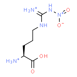 ChemSpider 2D Image | (1S)-4-{[Ammonio(nitroamino)methylene]amino}-1-carboxy-1-butanaminium | C6H15N5O4