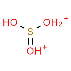 ChemSpider 2D Image | (E)-[(E)-Hydroxy-lambda~4~-sulfanylylidene]dioxonium | H4O3S