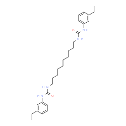 ChemSpider 2D Image | 1,1'-(1,10-Decanediyl)bis[3-(3-ethylphenyl)urea] | C28H42N4O2