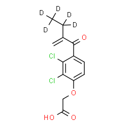 ChemSpider 2D Image | ETHACRYNIC ACID-D5 | C13H7D5Cl2O4