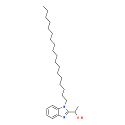 ChemSpider 2D Image | 1-(1-Octadecyl-1H-benzimidazol-2-yl)ethanol | C27H46N2O