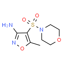 ChemSpider 2D Image | 5-Methyl-4-(4-morpholinylsulfonyl)-1,2-oxazol-3-amine | C8H13N3O4S