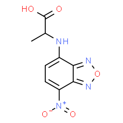 ChemSpider 2D Image | N-(7-Nitro-2,1,3-benzoxadiazol-4-yl)alanine | C9H8N4O5