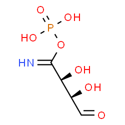 ChemSpider 2D Image | (2S,3R)-2,3-Dihydroxy-4-oxobutanimidoyl dihydrogen phosphate | C4H8NO7P