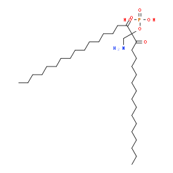 ChemSpider 2D Image | 17-(Aminomethyl)-16,18-dioxo-17-tritriacontanyl dihydrogen phosphate | C34H68NO6P