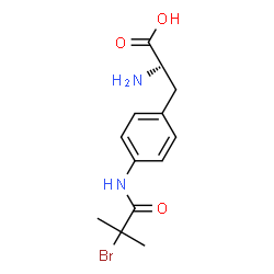 ChemSpider 2D Image | 4-[(2-Bromo-2-methylpropanoyl)amino]-L-phenylalanine | C13H17BrN2O3